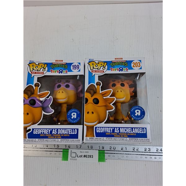 (2) Funko POP!: Teenage Mutant Ninja Turtles, Geoffery Edition