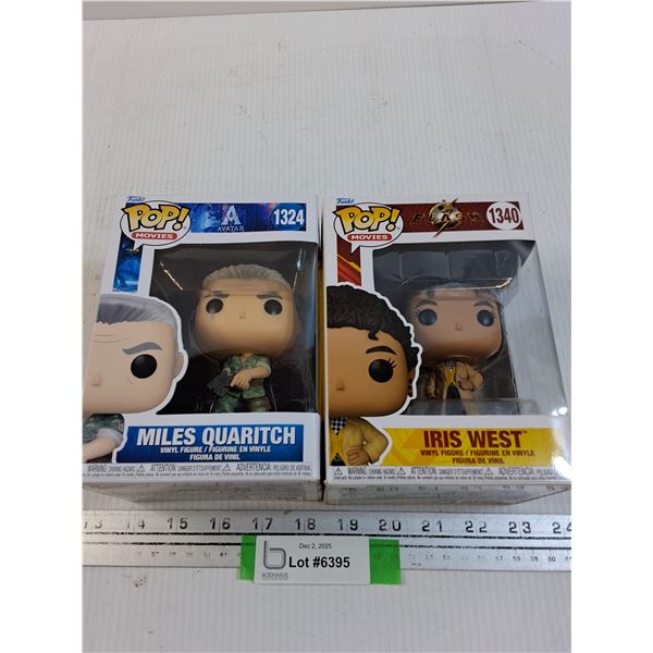 (2) Funko POP!: Miles Quaritch & Iris West