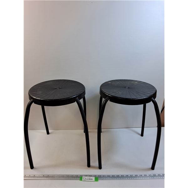 (2) Outdoor End Tables - 17" x 12" - CANNOT SHIP