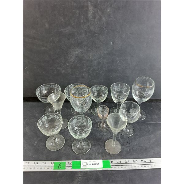 Various Glass Goblets