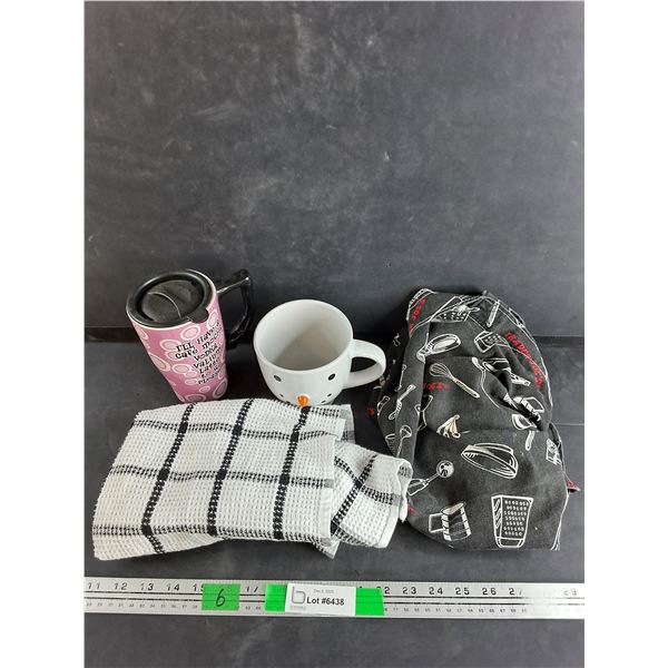 Kitchen Towel, Reusable Bag, Ceramic Mugs