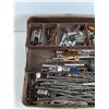 Image 2 : Metal Tackle Box, Various Nails, Marbles, Medical Tongs, Misc Hardware