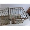 Image 3 : (2) Vintage Metal Crates 14" x 14" x 12", Cannot Ship