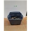 Image 1 : *Glass Insulators, Plastic Storage Tote with Lid 21" x 15" x 16", Misc, Cannot Ship