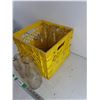 Image 3 : Vintage Milk Bottles, Plastic Milk Crate 11" x 11" x 13", Cannot Ship