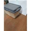 Image 2 : *Rubbermaid Plastic Storage Tote with Lid 29" x 18" x 16", Cannot Ship