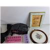 Image 6 : Bundt Pan, Framed Wall Art, Medicine Organizers, Hand Mirror, Salt & Pepper Shakers, Misc