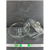 Image 4 : Footed Glass Cake Stand with Lid