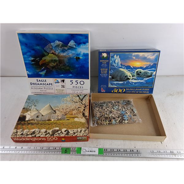 550 & 500 pc Jigsaw Puzzles