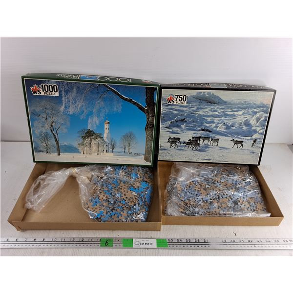 1000 & 750 pc Jigsaw Puzzles