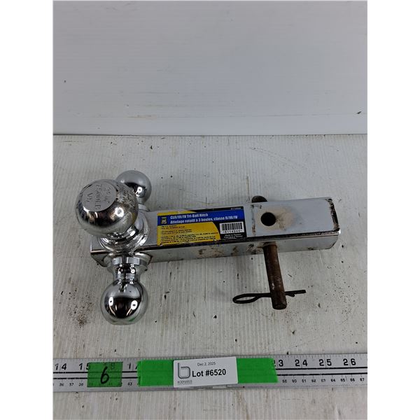 Power Fist CLII/III/IV Tri Ball Hitch