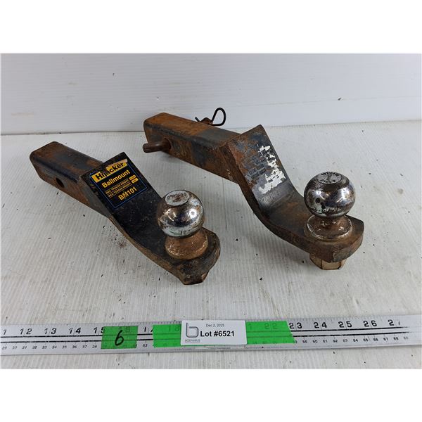 (2) Trailer Hitches with 2" Ball