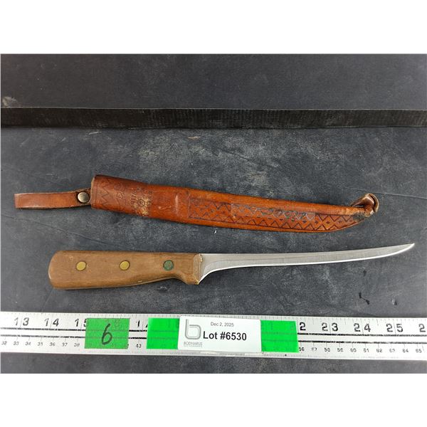 7 1/2" Filleting Knife with Sheath