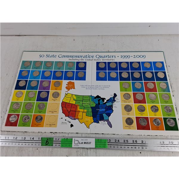 50 State Commemorative Quarters 1999-2009 - Incomplete