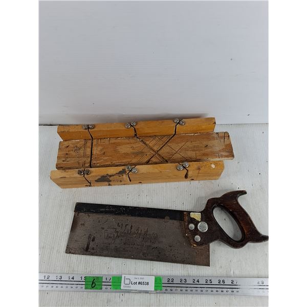 Wooden Miter Box, Diston Miter Saw