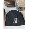 Image 3 : Leather Bag, Pilsner Beanie, Neatsfoot Oil Compund, Vintage Coffee Can, Misc