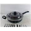 Image 2 : 12" Frying Pan with Glass Lid, Dining Knives & Forks