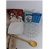 Image 5 : Glass & Ceramic Plates, Deluxe Sponge Mop, West Bend Egg Cooker - As Is, Stihl Work Gloves, Misc
