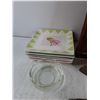 Image 3 : Square Plates, Glass Ashtray, Vintage Clothes Iron, Faucet Supply, Wicker Tray, Misc