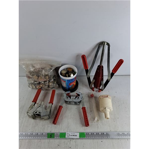 Bottle Caps, Bottle Cappers, Misc