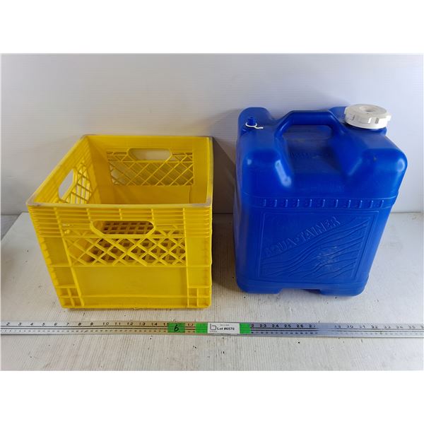 *Milk Crate 11" x 13" x 11", Reliance Aqua Tainer Water Container, Cannot Ship
