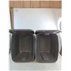 Image 2 : (2) Typa A Plastic Storage Bins w/Lids - 14x20x15" - Pickup Only