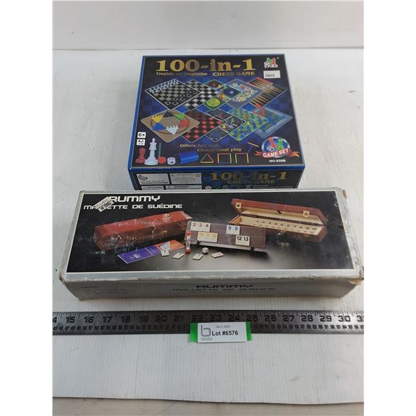 (2) Board Games (100-In-1 & Rummy)