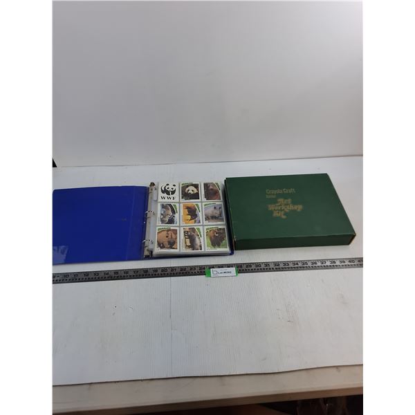 Crayola Craft Junior Art Workshop Kit, Binder of WWF Collector Cards