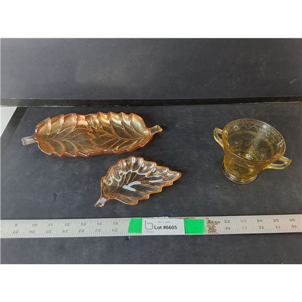 Glass Catchalls Up to 11" & Sugarbowl- No Lid