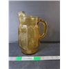 Image 1 : Amber Glass Pitcher 9.5"- No Lid