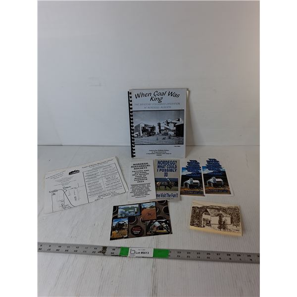 'When Coal Was King' Brazeau Collieries Operation Book & Brochures