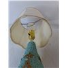 Image 3 : Ceramic Lamp with Bulb & Fabric Shade-Powers On 18.75", Pickup Preferred