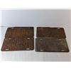 Image 4 : (4) Vintage Saskatchewan License Plates- 1932 to 1949