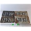 Image 1 : (4) Vintage Saskatchewan License Plates- 1959/60