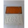 Image 2 : (2) Vintage Saskatchewan License Plates- 1939/40