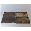 Image 2 : (4) Vintage Saskatchewan License Plates- 1936 to 1958