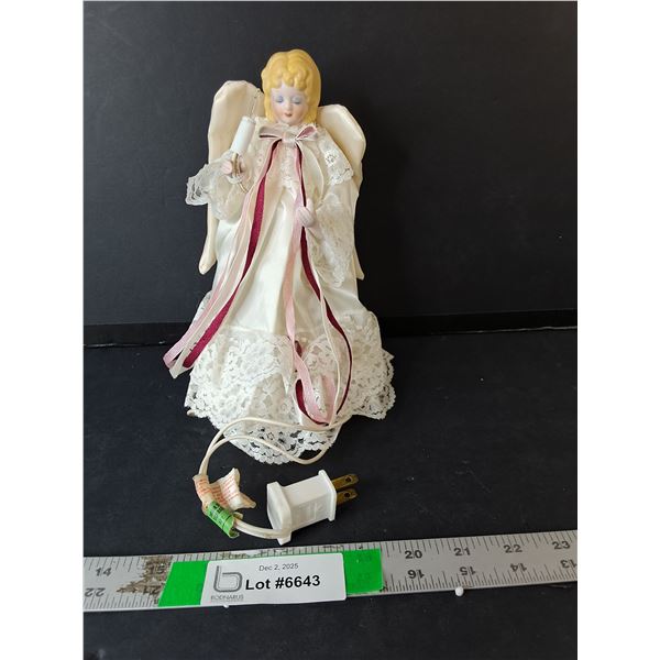 Lightup Angel Treetopper 8"- Working