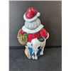 Image 2 : Ceramic Santa with Farm Animals Figurine 9.5"