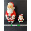 Image 1 : Santa Candle & Plastic Coinbank Up to 11.5"