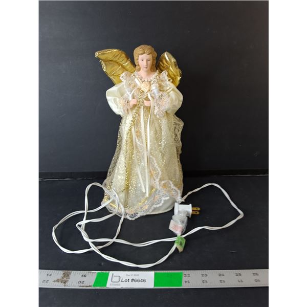 Lightup Angel Treetopper- Working 12"
