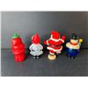 Image 2 : (4) Plastic Christmas Figurines Up to 5.75"