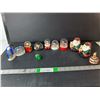 Image 1 : Christmas Lot- Santa Salt & Pepper Shakers, Snowglobes, Misc. As Is