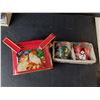 Image 2 : Christmas Lot- Candles, Tree Ornament, Metal Storage Box, MIsc.