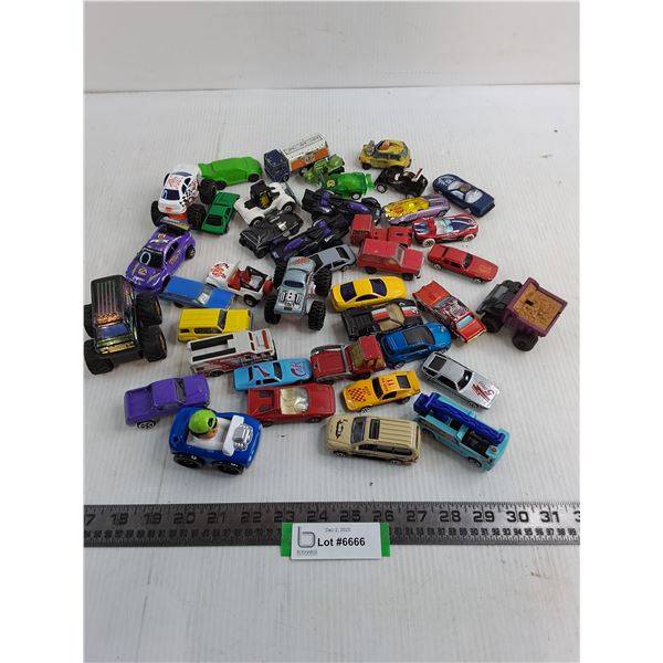 Assorted Die-Cast & Plastic Toy Vehicles