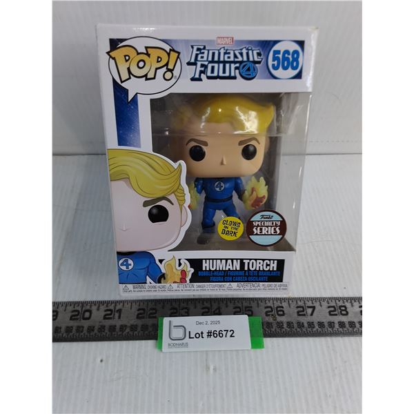 Funko Pop In Box Fantastic Four "Human Torch" Figure