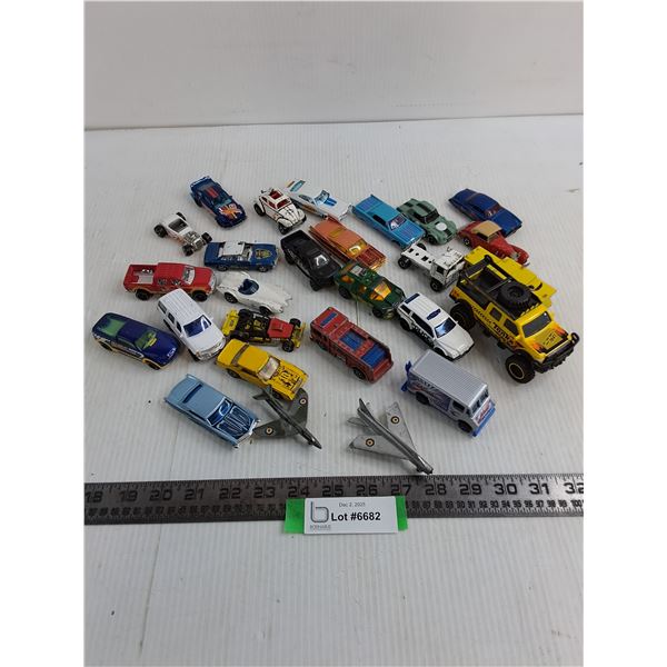 Assorted Mostly Die-Cast Toy Vehicles
