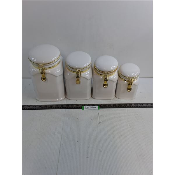 Set of 4 Dry Food Storage Canisters