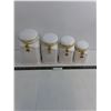 Image 1 : Set of 4 Dry Food Storage Canisters