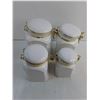 Image 3 : Set of 4 Dry Food Storage Canisters