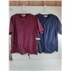 Image 1 : * (2) Pairs of 2-Piece XL Scrubs (Burgundy & Navy)